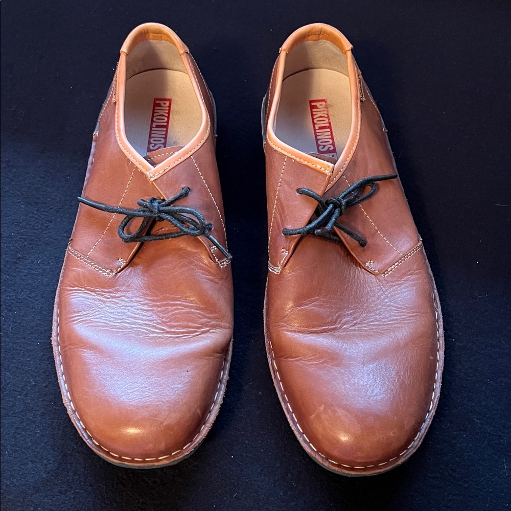 Santiago Brown Men’s Pikolinos Leather Shoes Size 45